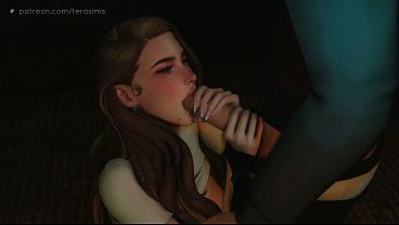 Sims 4 Step-Daughter's Friend Gets Naughty on Desk
