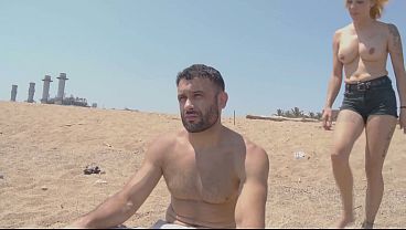 Beachside Encounter: Public Intimacy with a Frenchman