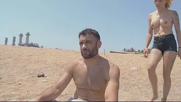 Beachside Encounter: Public Intimacy with a Frenchman