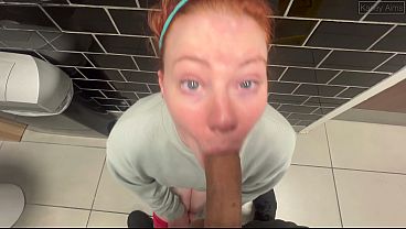 Public Restroom Blowjob Fantasy Unleashed