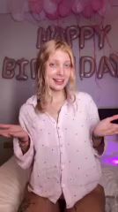 Sexy Birthday Tease on Camera