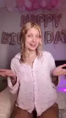 Sexy Birthday Tease on Camera