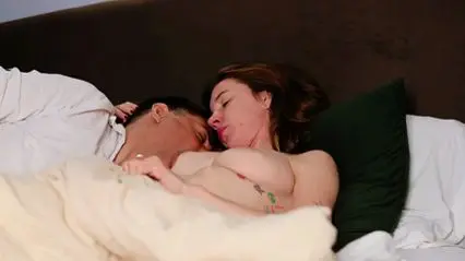 Wife's Nipple Sucking Orgasm with Intense Cum