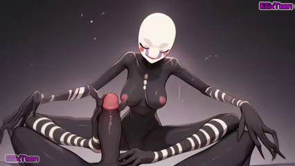 FNAF Anime Hentai: Big Tits Puppet Blowjob
