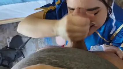 Asian Girl POV Blowjob with Facial Finish