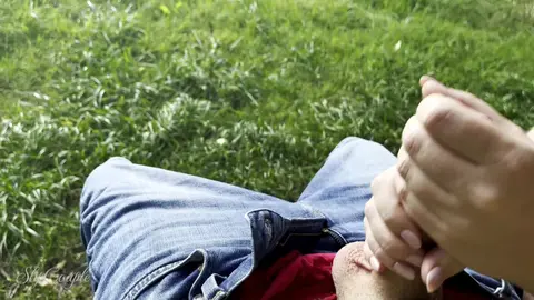 Sunset Sex on Public Bench: Hardcore Blowjob & Fucking