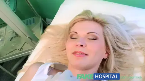 Blonde Bombshell Seduces Uniformed Hunk in Fake Hospital