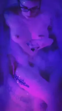 Gothic Babe Soap Play in the Bath