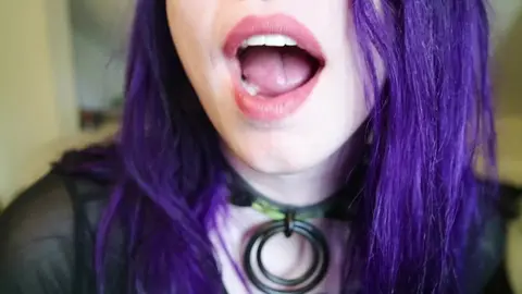 Goth Spit Tongue Fetish Video: Kinky Oral Fixation