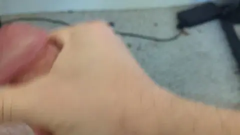Intense Cumshot After Edging Tease