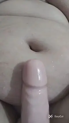 Chubby Girl's Solo Shower Delight: Navel Fetish Fun