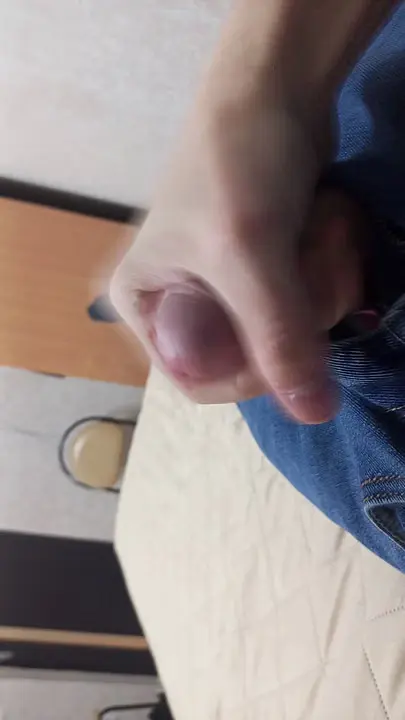 Thirsty Fingers Explore Jeans-Covered Pussy