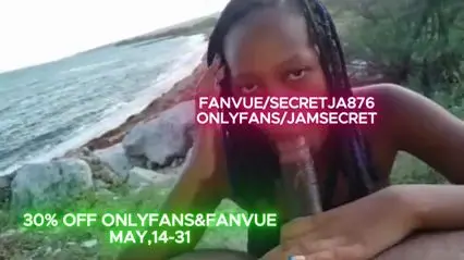 Beachside Intimacy with a Jamaican Beauty