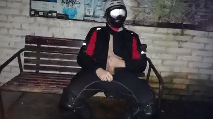 Nighttime Exhibitionism: Risky Bus Stop Encounter