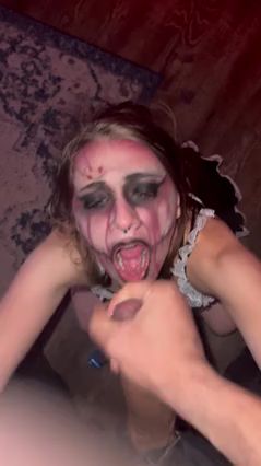 Gothic Maid Serves Her Dark Master's Desire