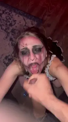 Gothic Maid Serves Her Dark Master's Desire
