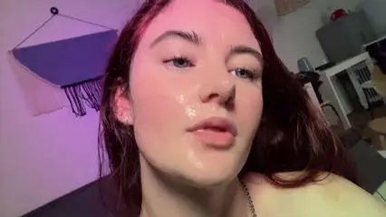 Deep Throat Action Leads to Wild Cum Facial Chaos