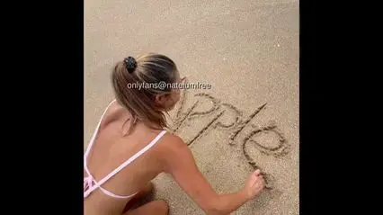 Asian Milf Beach Fun: Bikini Blowjob & Huge Facial