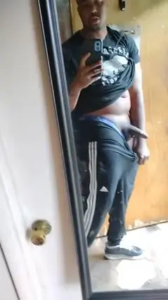 Big Black Cock Encounter at the Door