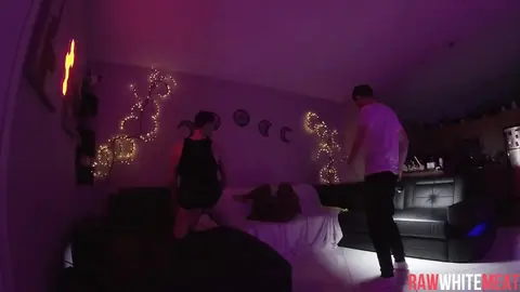 Intense Interracial Action with a Hung White Boy