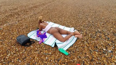 Micro Bikini Thong Voyeurism on Public Beach