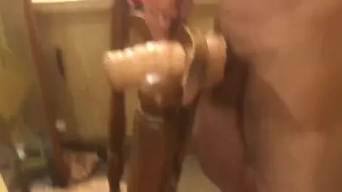 Intense Pocket Pussy Action with Double Cum Shots