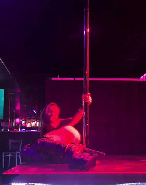 Sultry Pole Dance Performance to Closer by NIN