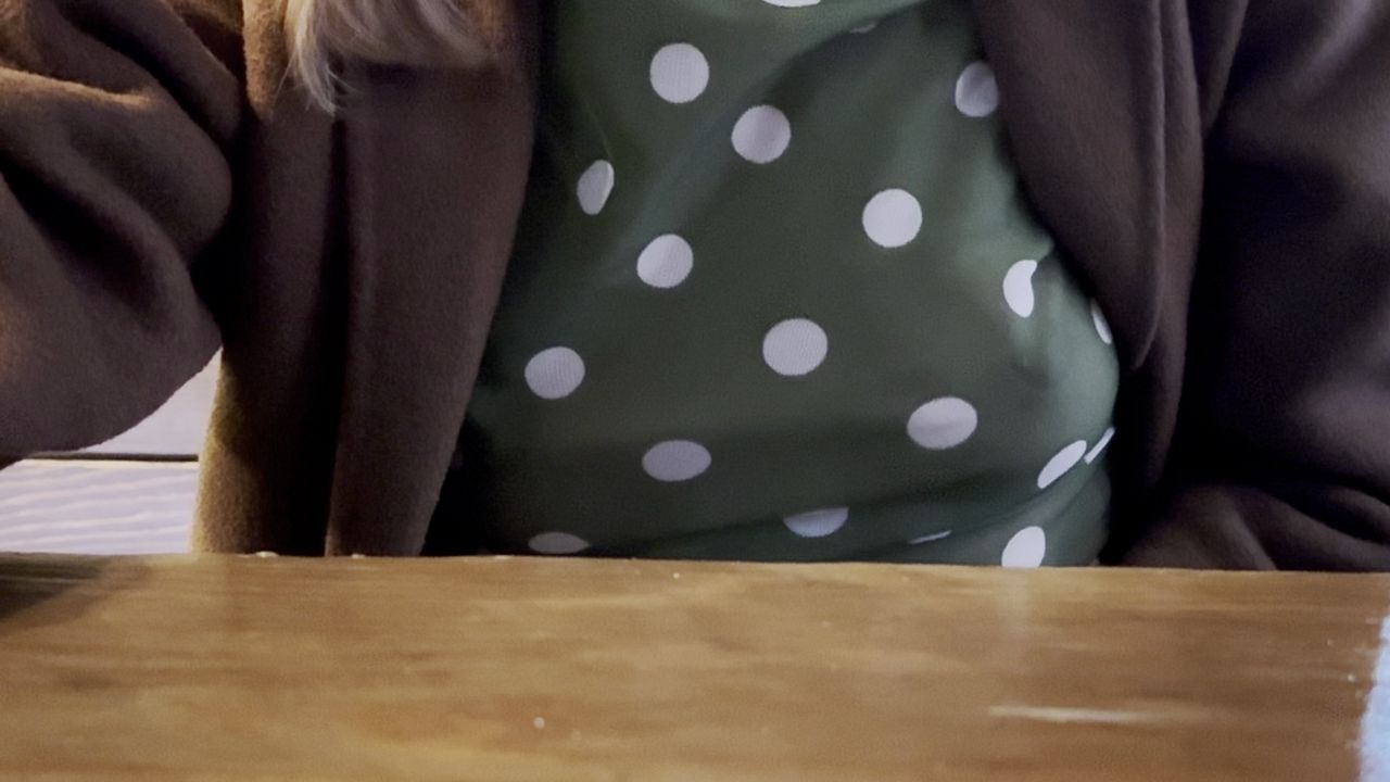 Sheer Blouse Tease: Nipple Play in a Restaurant