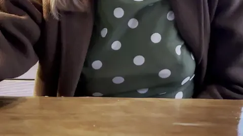 Sheer Blouse Tease: Nipple Play in a Restaurant