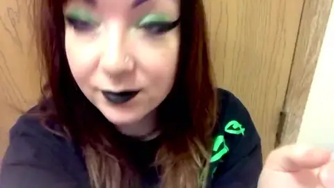 Gothic Babe Enjoys Smoking in SFW Video