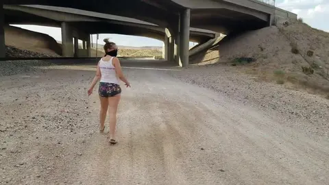 Desert Pissing Adventure in Las Vegas