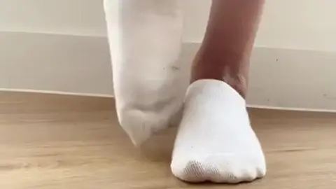 Cute Feet Fetish with Tanned Girl in White Socks