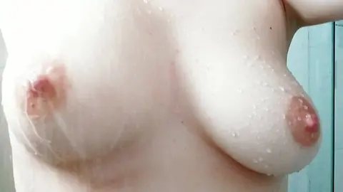 Natural Beauty: Bouncing White Tits with Pink Nipples