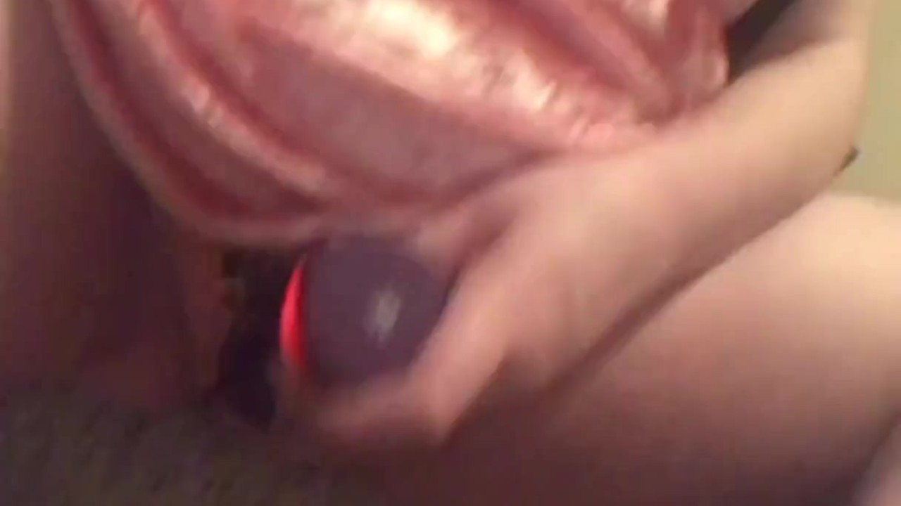 cute girl with big tits rubs pussy