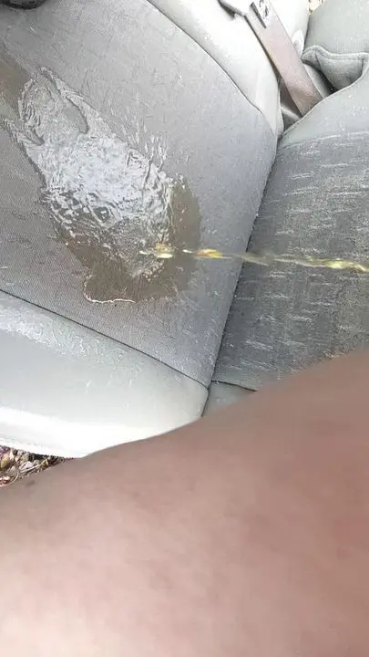 Abandoned Car Seat Pissing Scene Uncovered
