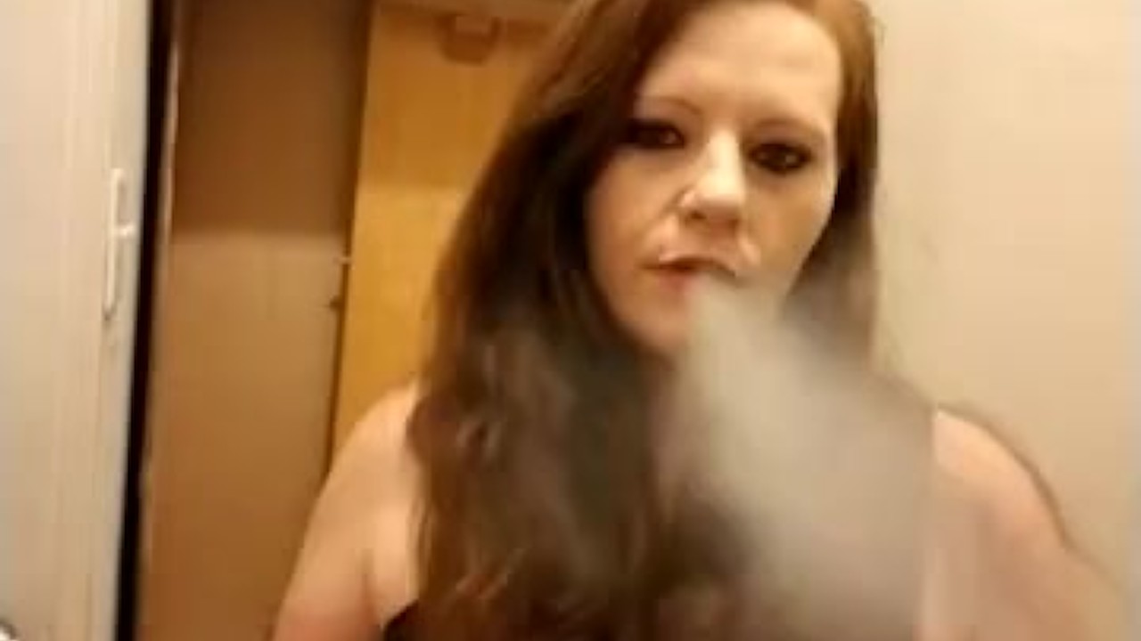 Redhead Smoking Fetish Video: Intense Part 2