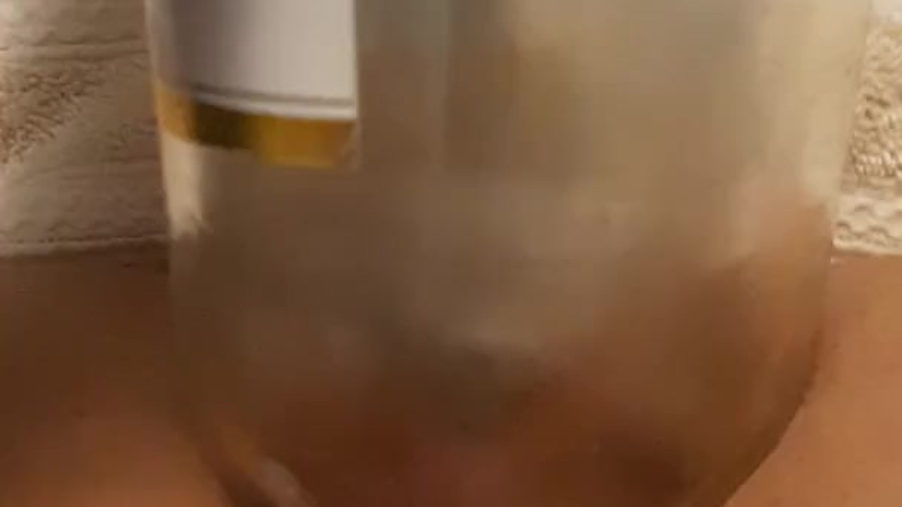 Beer Bottle Anal Training for Beginners