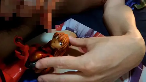 Asuka Langley Figure Frenzy: Bukkake Facial Cumshot