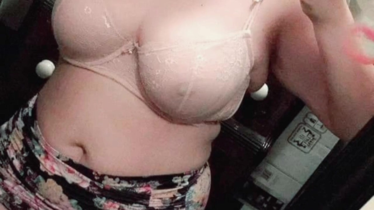 Sexy Brunette Shows Off Her Nice Titties