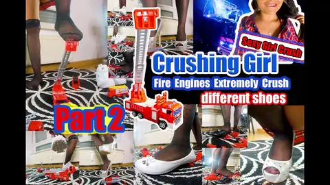 Giantess Kati Crushes Toy Cars with Sneakers & Heels