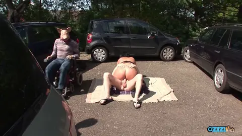 Outdoor Gangbang in a Parking Lot Unleashed
