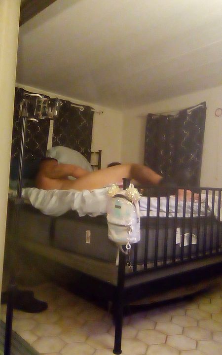Stepsis caught sucking cock and riding reverse cowgirl and getting fucked hard from behind while moaning loud and cumming multiple times