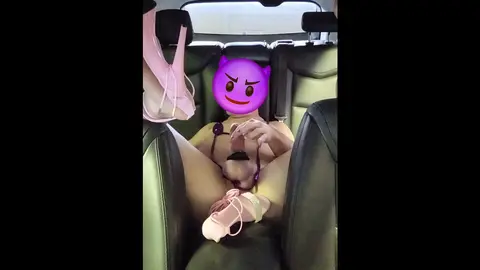 Micro Bikini Heels Playtime in Mall Parking Lot