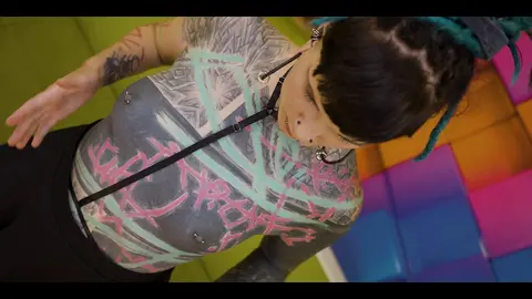 Punk Couple's Passionate Deepthroat & Doggy Style Adventure
