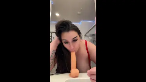 BBW Sucking Dildo ASMR: Sensual Solo Experience