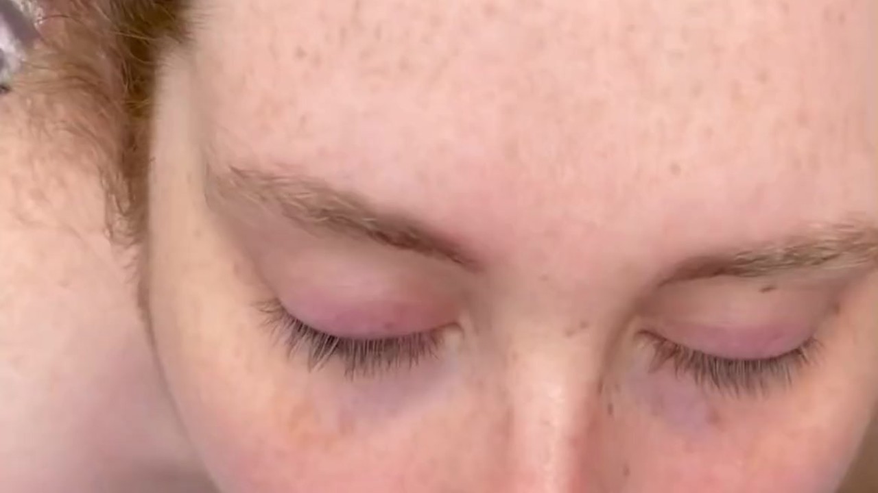 Freckled Brunette Blowjob in Backyard - Cum on Face HD
