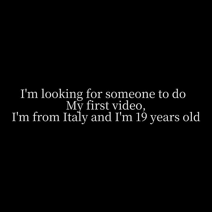 19-Year-Old Italian Amateur First Timer Webcam Video