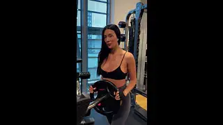 Sweaty Tits Bounce During Heavy Weight Lifts 😈