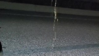 Emergency Desperation: Pussy Pissing on Highway Overpass